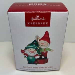 Hallmark Keepsake 2024 Festive Gnome for Christmas Ornament Red/Green 4th Series